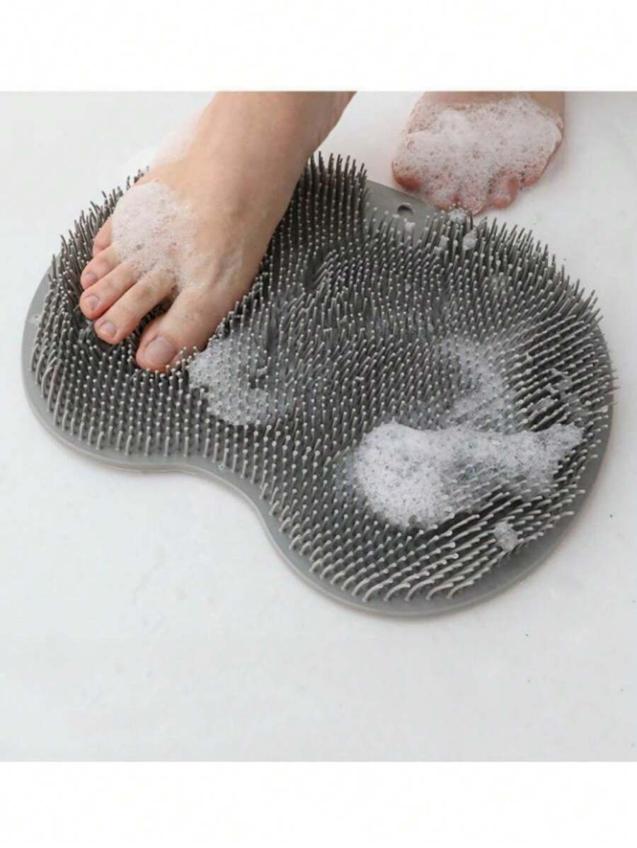 1pc Multi-Purpose Foot Scrubber Massage Mat, Anti-Slip Bathroom Foot Massage Mat, Tub Massage Pad, Slouchy Back Scratcher Gym Accessories
