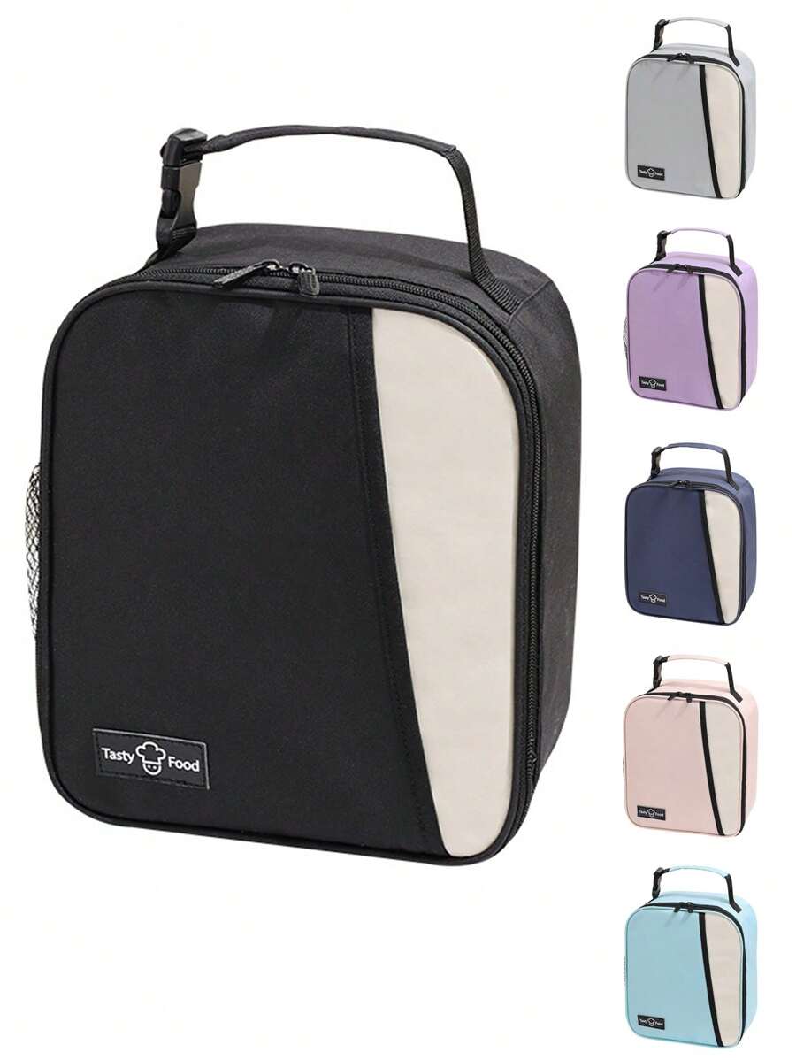 1pc Dopamina Graphic Isolado Saco de Almoço, Grande Capacidade Tote Para Crianças