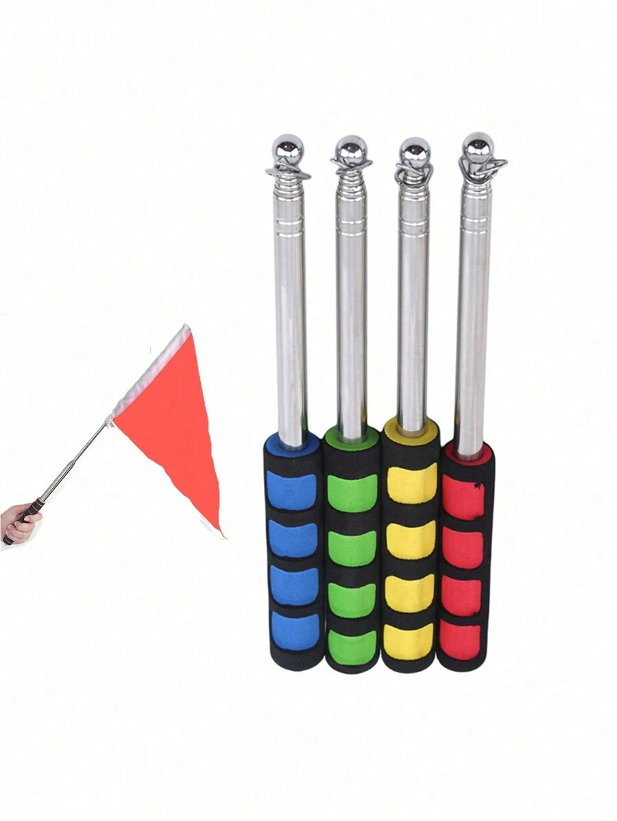 Poste telescópico de 1,2M, bandera de acero inoxidable, látigo de enseñanza telescópico, palo de enseñanza, palo telescópico para exteriores
