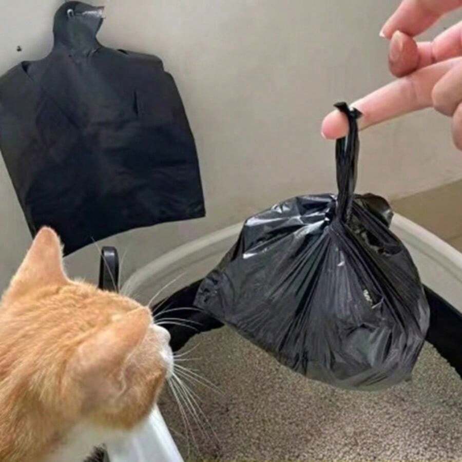 100pcs Dog Poop Bags, Plastic Garbage Bags, Pet Poop Bags Small Garbage Bags Trash Bags Refills With Handle, Pet Cleaning Supplies