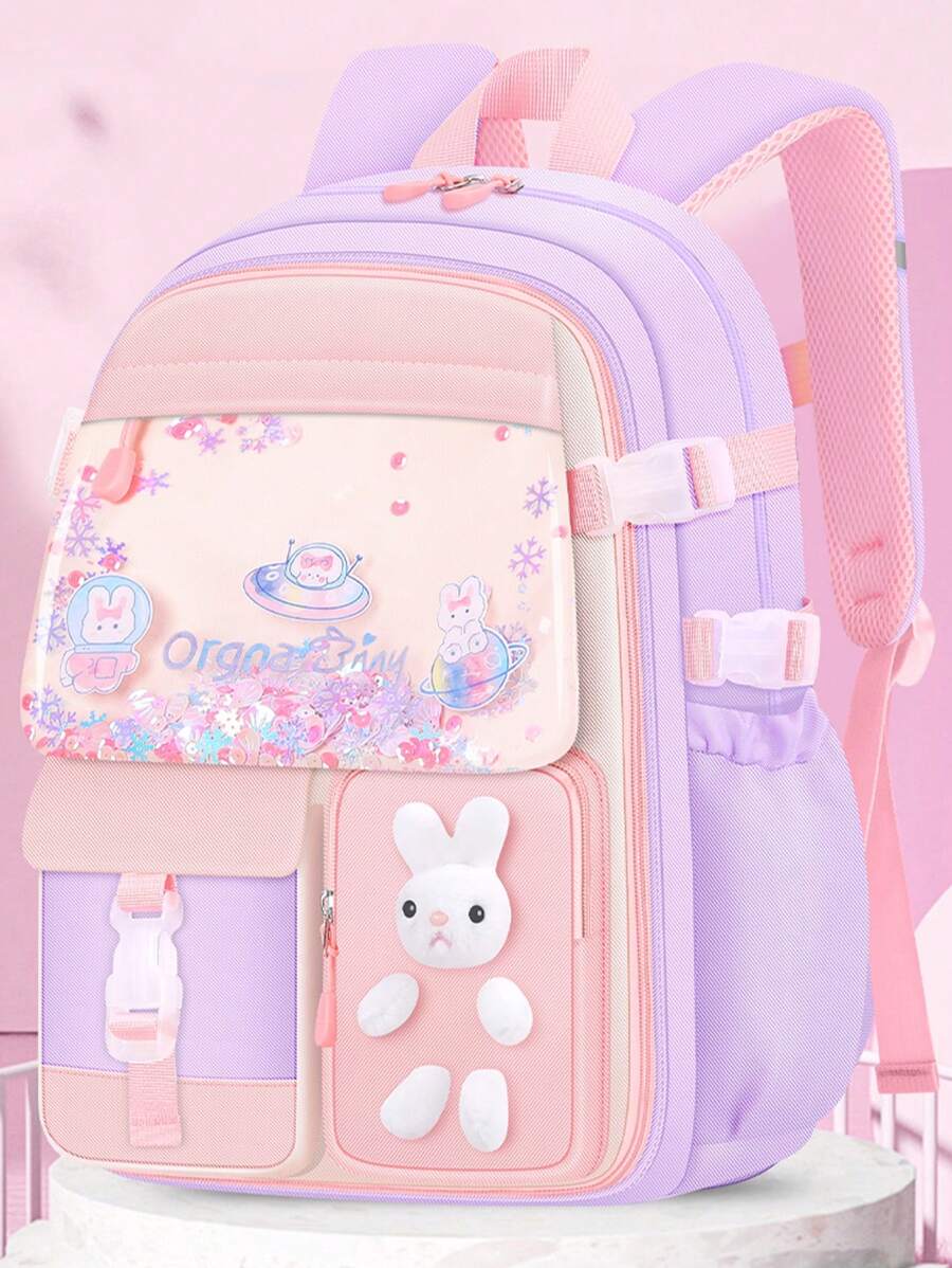Cute Fashionable Backpacks With Fridge Opening Style Lightweight Soft Anti Water Splashing Breathable Backpack For Girls, Ladies, Boys, Perfect For Casual, Trip, Leisure, School, Study