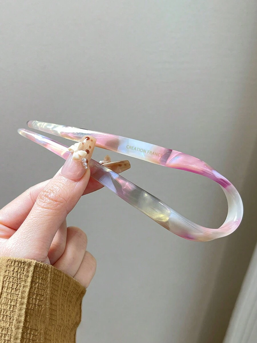 1pc Gradient Color Acetate U Shaped Hairpin, Suitable For Sweet And Elegant Campus Wear, Parties, Dances, And Daily Outings Hair Combs Combs For Hair Side Comb