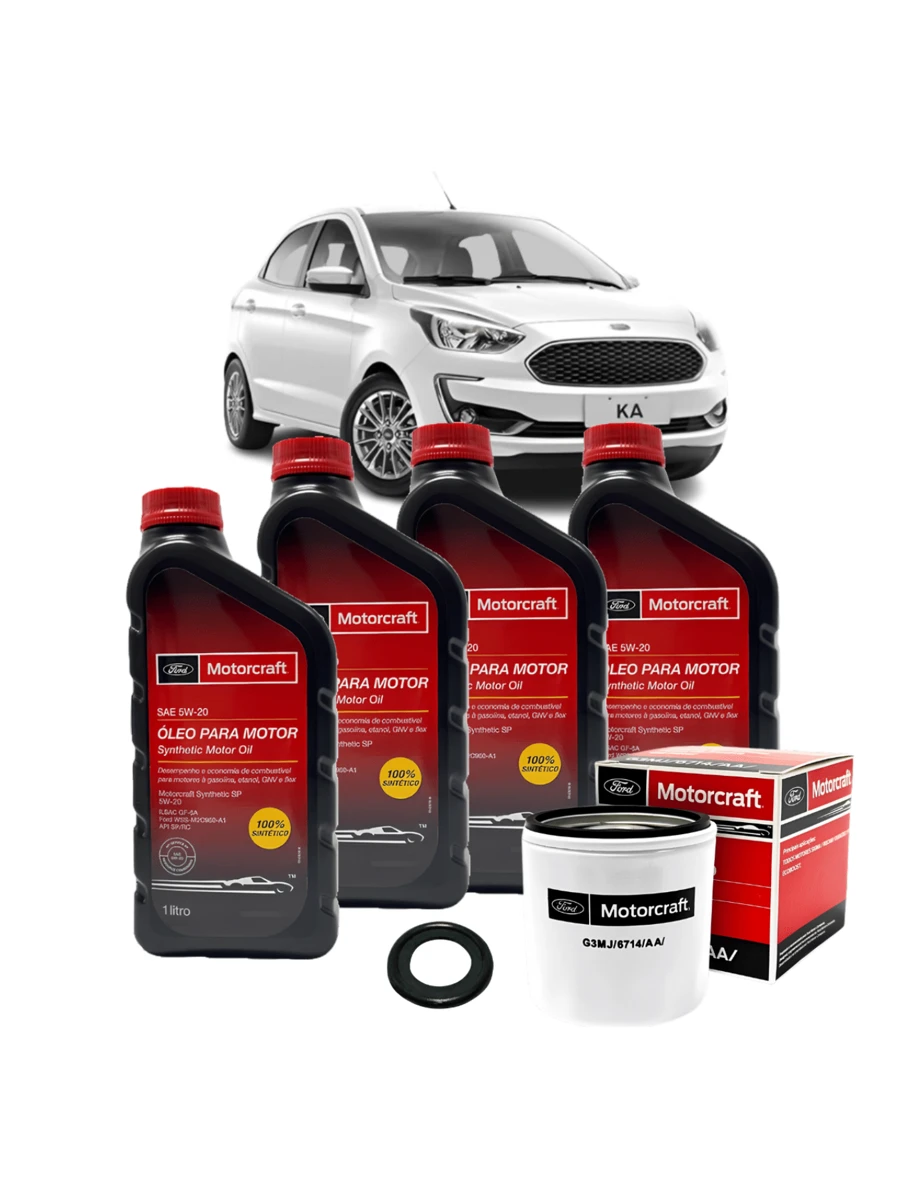 Kit Óleo Motorcraft 5w20 Original Ka 1.0 1.5 2018 Até 2021