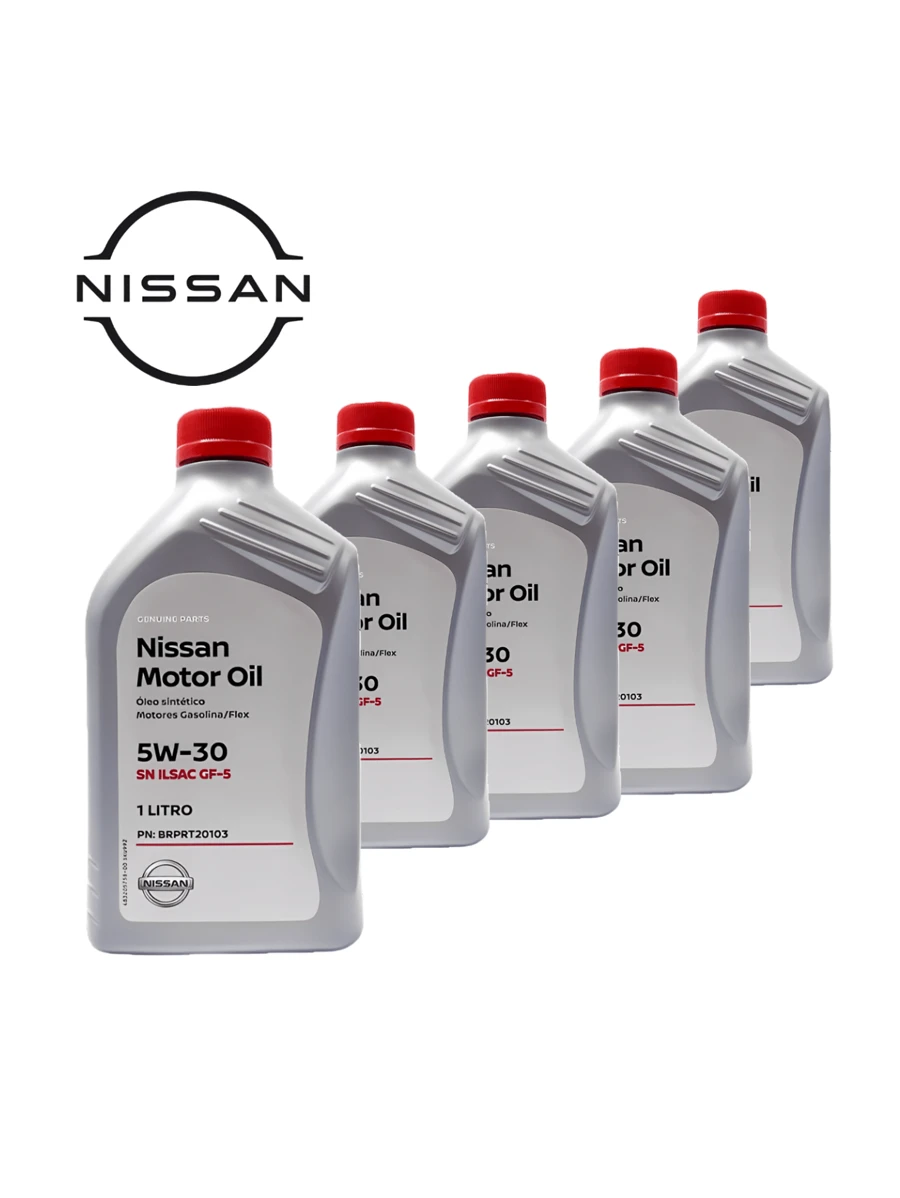 Kit 5L 5w30 Nissan 100% Sintético Original Versa March 1.0 3cc 2011 até 2020