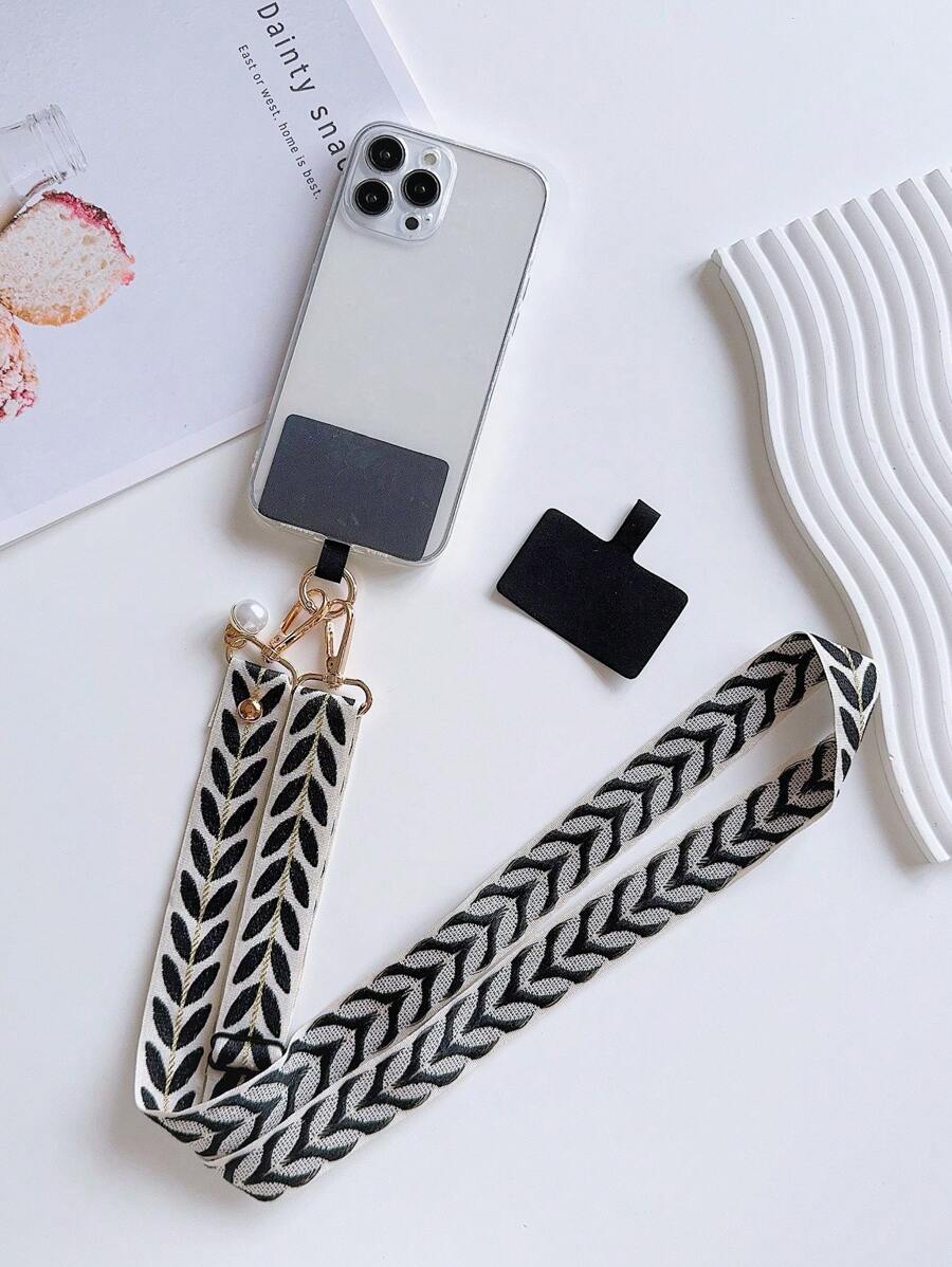 Correa de collar para teléfono ajustable para mujer, funda para teléfono celular colgante para el cuello con cordón para cruzar y colgar en el cuello, correa universal anticaída para teléfono móvil