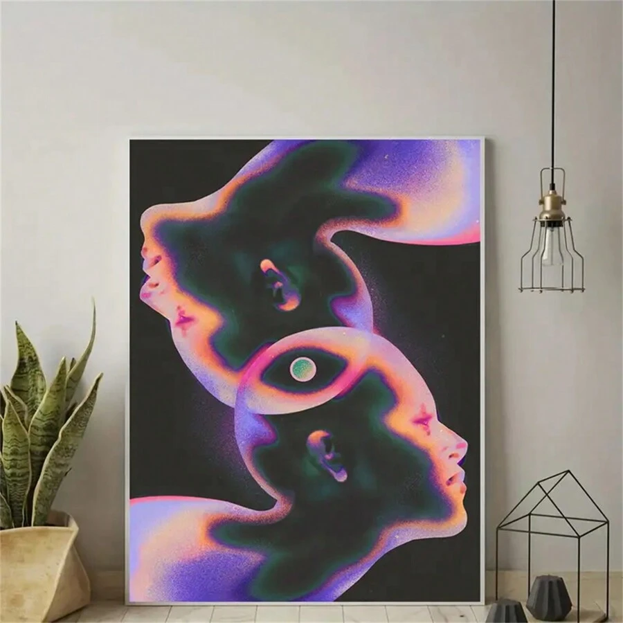 1pc Abstract Galaxy Canvas Art Poster - Unframed Wall Decor For Home, Office, Bedroom, Living Room & Cafe | Ideal Gift For Space Enthusiasts,Wall Art