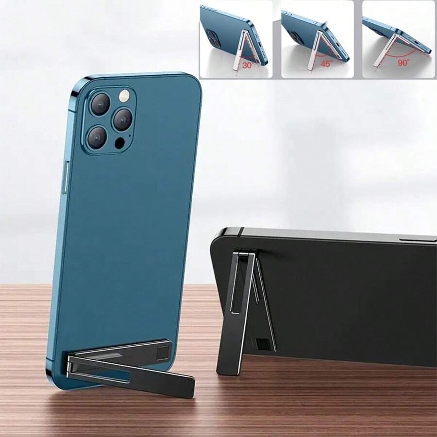 Supporto per telefono ultra sottile - Design minimale e raffinato con retro adesivo forte, pieghevole per supporto inclinato, portatile e regolabile per una visione agevole, compatibile con , telefoni Android, regalo per compleanni, famiglia, amici, supporto per telefono, accessori per telefono