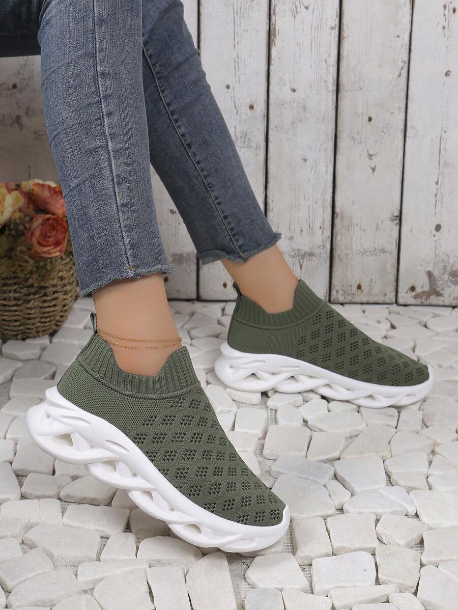 Nouvelles Baskets de route légères pour femmes, respirantes, à imprimé floral vintage avec laçage, pour l'athlétisme