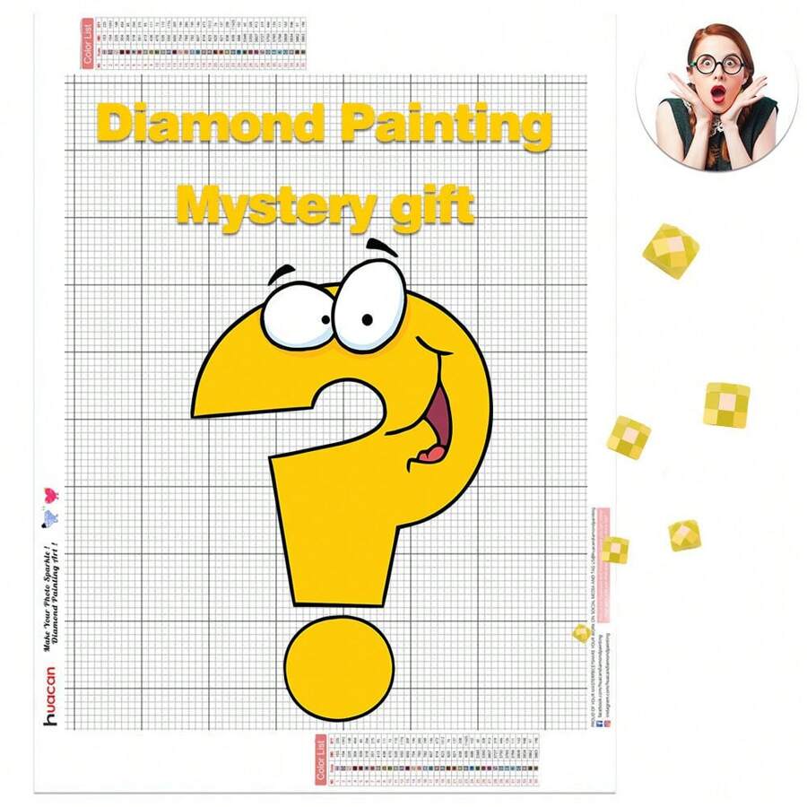 Kit de pintura de arte de diamante personalizado misterioso, decoración con diamantes de imitación cuadrados de perforación completa, obra de arte conmemorativa personalizada apta para regalo de boda para el hogar