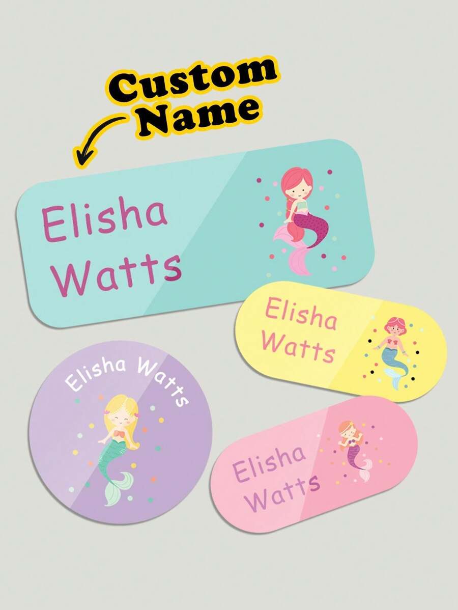 1 st. Gepersonaliseerde kindernaamsticker, gepersonaliseerd tekstlabel, gepersonaliseerde kindersticker, gepersonaliseerde studentennaamsticker, gepersonaliseerde tekststicker, gepersonaliseerde sticker, sticker in verschillende maten Stijlvol, netjes, modern, casual, kleurrijk, schattig, kawaii, schattig, uniek, gepersonaliseerde vondsten, wintermode, cadeau, gepersonaliseerde cadeaus voor meisjes/jongens, babycadeaus, schattige baby's, ideale cadeaus voor hem, familie, vrienden, dochter, zoon, haar voor verjaardagen, voor kinderdag, voor de winter/herfst, terug naar school