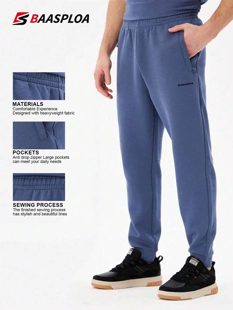 baasploa 1pc Boyfriend Style Men's Sports Pants Outdoor Leisure Sports Running Fitness Casual Boyfriend Style Men's Simple Brand Boyfriend Style Men's Pants