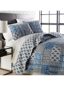 Global Patchwork Blue