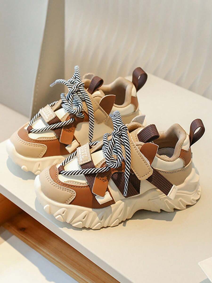 1 Paar modische, vielseitige, atmungsaktive und rutschfeste Sportschuhe für Kinder drinnen und Outdoor, Mädchen und Jungen Lässig Laufschuhe, rosa Prinzessinnen-Schuhe