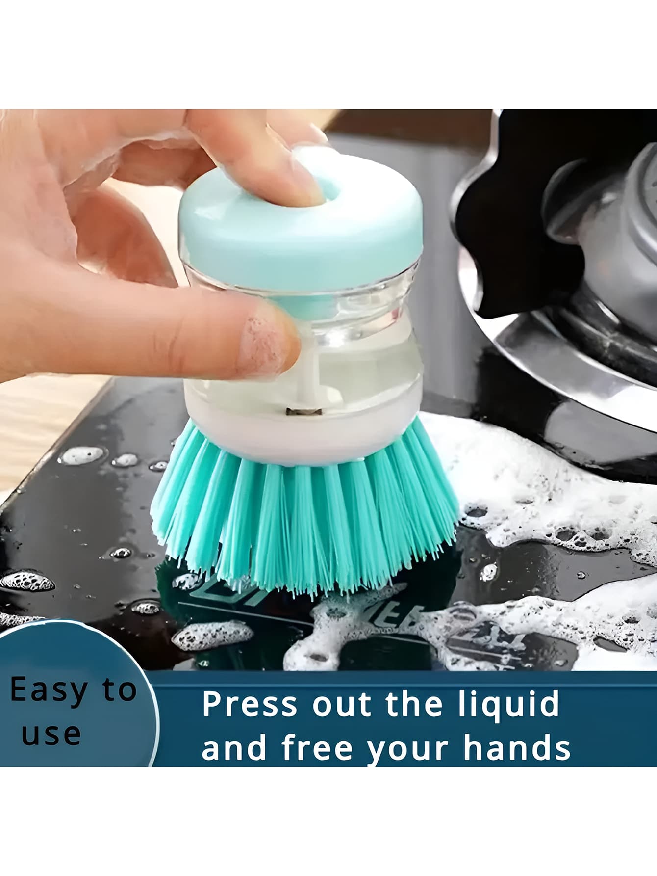 3-In-1 Multi-Functional Cleaning Brush Set For Kitchen Including An ABS Non-Stick Oil Pan Brush, A Soap Dispenser And A Small Dish Brush, Suitable For Cleaning Pans, Saucers, Kitchen Sink And Other Kitchenware Accessories,During Packaging And Transportation, The Product May Have Scratches, Slight Wear, Scratches, Paint Peeling, Dirt, Slight Color Bleeding, Etc. These Are Not Quality Issues And Do Not Affect The Normal Use Of The Product, Tools For Men