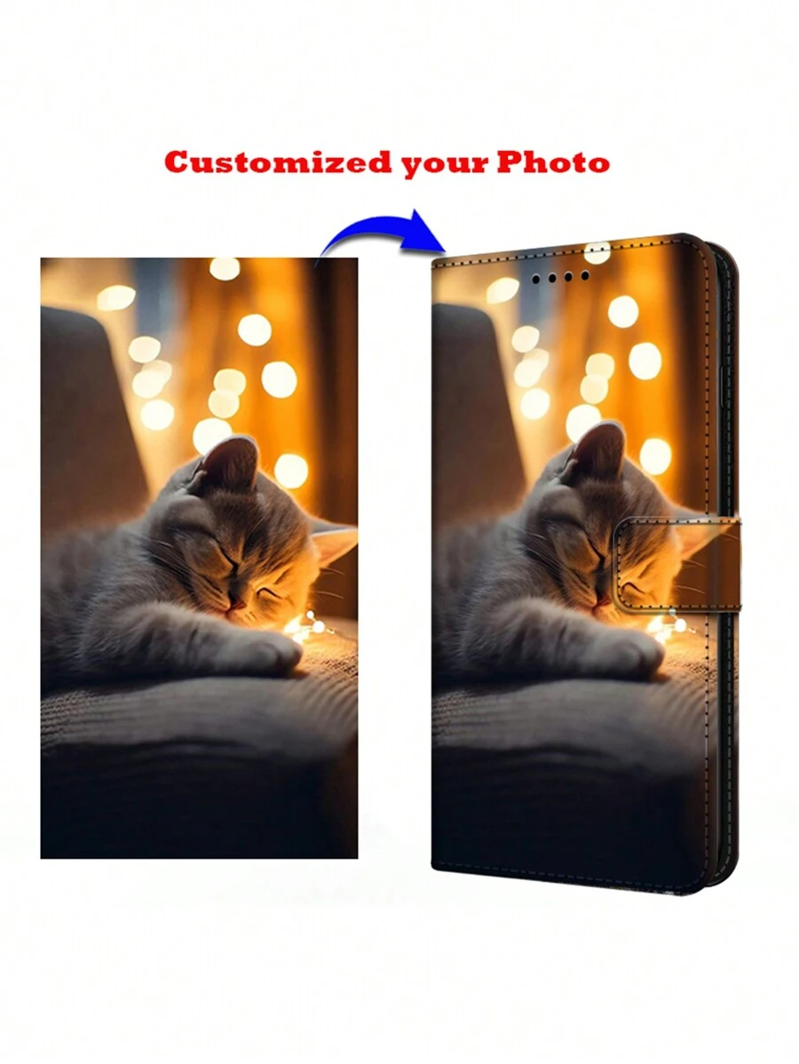 Customized Wallet Phone Case With Card Holder Stand & Lanyard, Gift Custom,Personalized,Unique,Customized Ideal Gifts For Him Boyfriend,Girlfriend,Family,Friends,Grandparents,Couple,Pet Lovers For Anniversaries,For Birthdays,For Graduation,For Weddings,For Christmas,For Halloween,For Winter,For Prom,For Fall,For Mother's Day,For Father's Day Iphone Case,Phone Cover,Phone Accessories