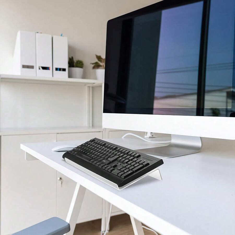 1 Stück/2 Stück schräge Acryl Tastatur Ständer, ergonomischer Tastatur Erhöhungshalter für Bürotisch, Zuhause, Schule, für Schulmaterial, Schulanfang
