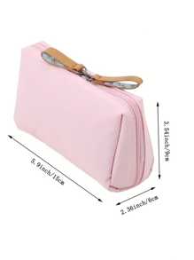 1 pieza Bolsa portátil de almacenamiento de maquillaje - Neceser de viaje con cremallera para cosméticos y artículos de aseo - Organiza y protege tus artículos de belleza esenciales para la decoración del hogar de otoño