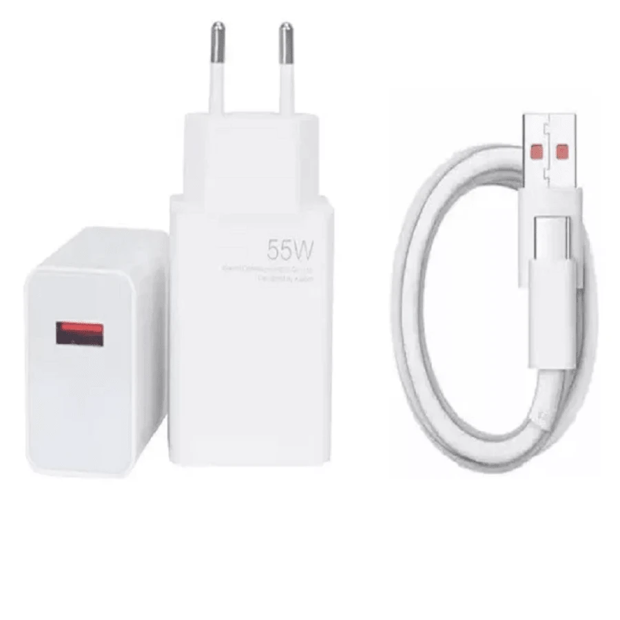 Carregador Turbo 55w P/ Xiaomi Redmi Note 10s 11s 12s 13 9s
