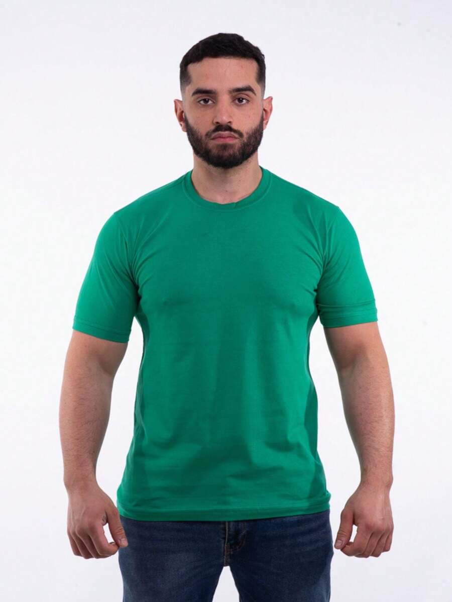 Camisetas Lisa Masculinas Gola Redonda Fio 30.1 Diversas Cores
