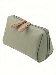 1 pieza Bolsa portátil de almacenamiento de maquillaje - Neceser de viaje con cremallera para cosméticos y artículos de aseo - Organiza y protege tus artículos de belleza esenciales para la decoración del hogar de otoño