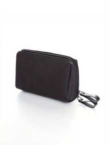 1 pieza Bolsa portátil de almacenamiento de maquillaje - Neceser de viaje con cremallera para cosméticos y artículos de aseo - Organiza y protege tus artículos de belleza esenciales para la decoración del hogar de otoño