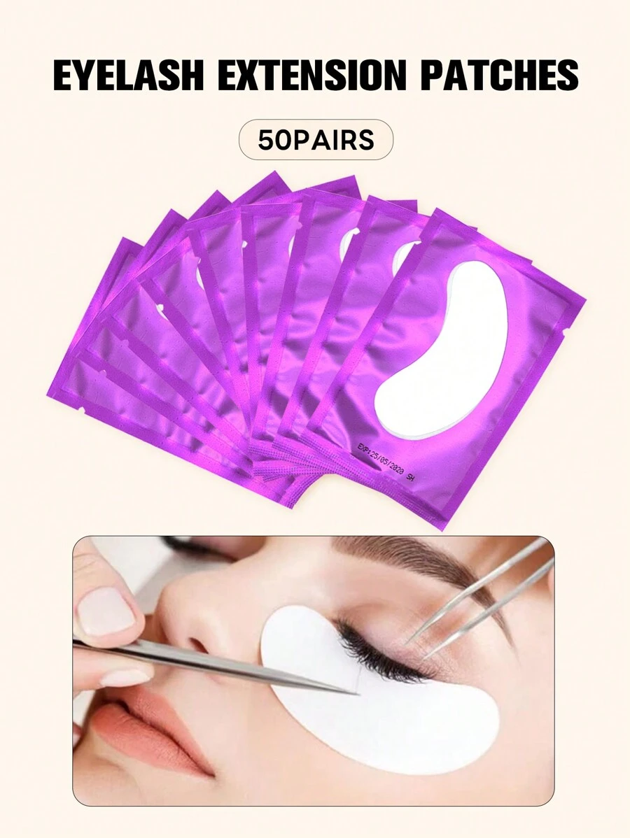 Aplicadores de Olho Adesivos para Extensão de Cílios, 10/50/100 unidades Almofadas Embaixo dos Olhos, Adesivos de Pontas de Cílios, Almofadas para Extensão de Cílios
