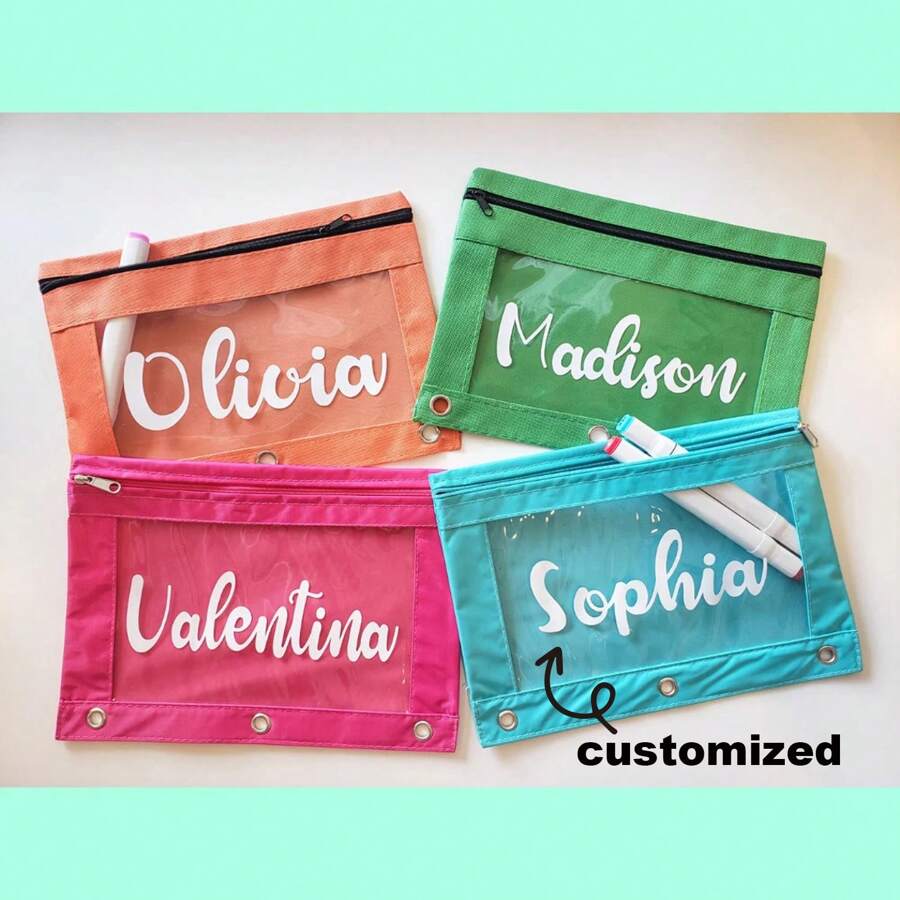 Personalisierter Vorratsbeutel | Rucksack | Schulmaterial | Personalisierter Mäppchen | Schulmaterial | Schulanfang Zubehör | Ordnermappe | Baby Reise Aufbewahrungstasche | Schultertasche Mehrfarbige Aufbewahrungstasche | Es gibt eine Anhänger Aufbewahrungstasche|