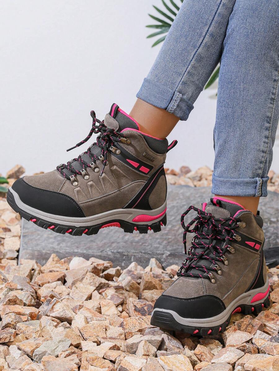 Zapatos de senderismo para exteriores, zapatos de trekking resistentes al agua y antideslizantes para hombres y mujeres, adecuados para senderismo, escalada, viajes, trail running