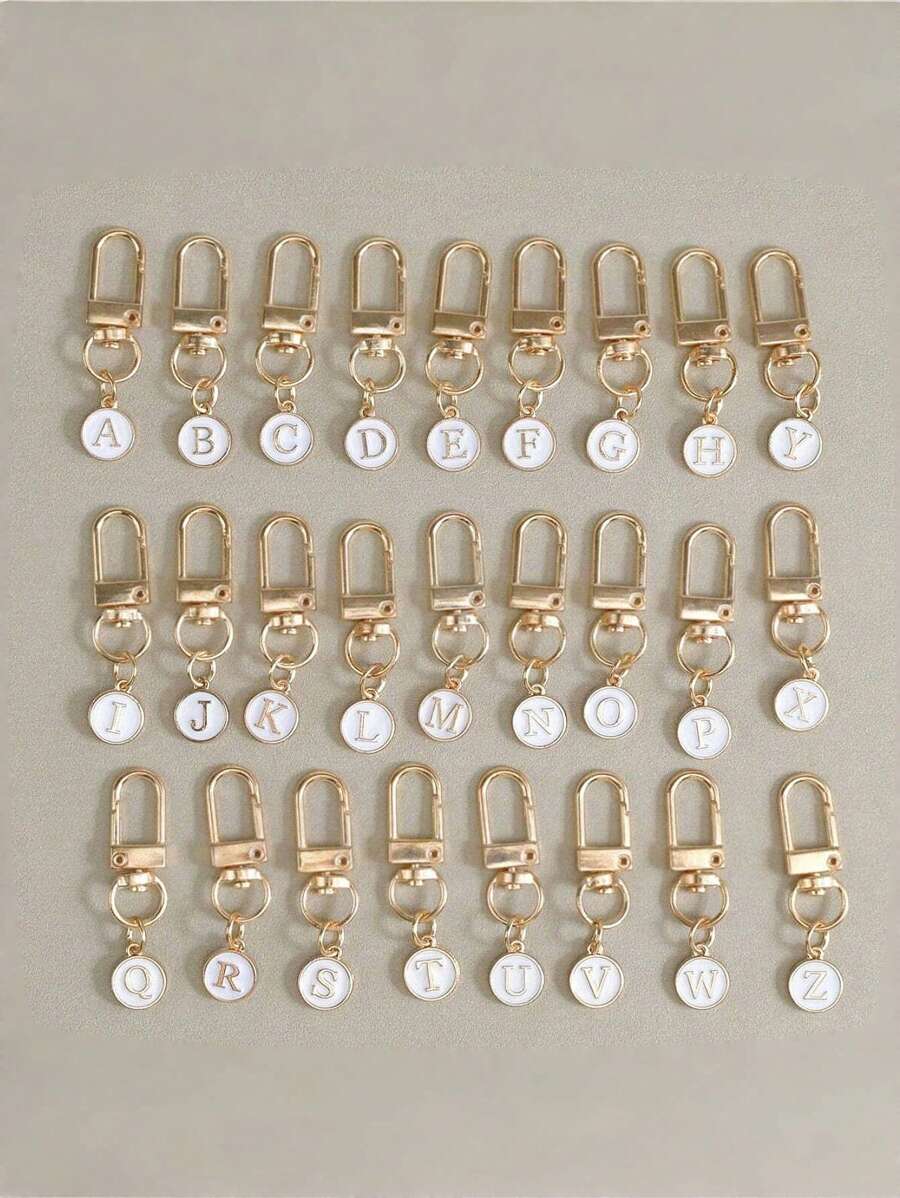 HAILIAN A Bag Pendant Designed Based On English Letters, With A Fashionable And Simple Style, Suitable For Halloween Costume Matching, Suitable For College Students And Elementary School Students Bag Pendant, Car Keychain, Birthday, Holiday, Back To School Season, Halloween Small Gifts