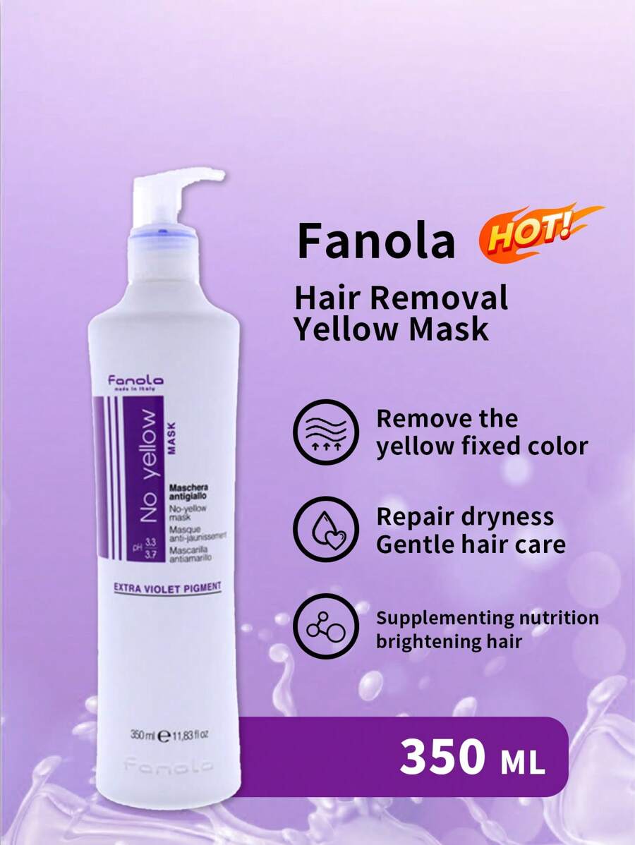 Fanola Mască de păr anti-gălben, 100 ml/350 ml