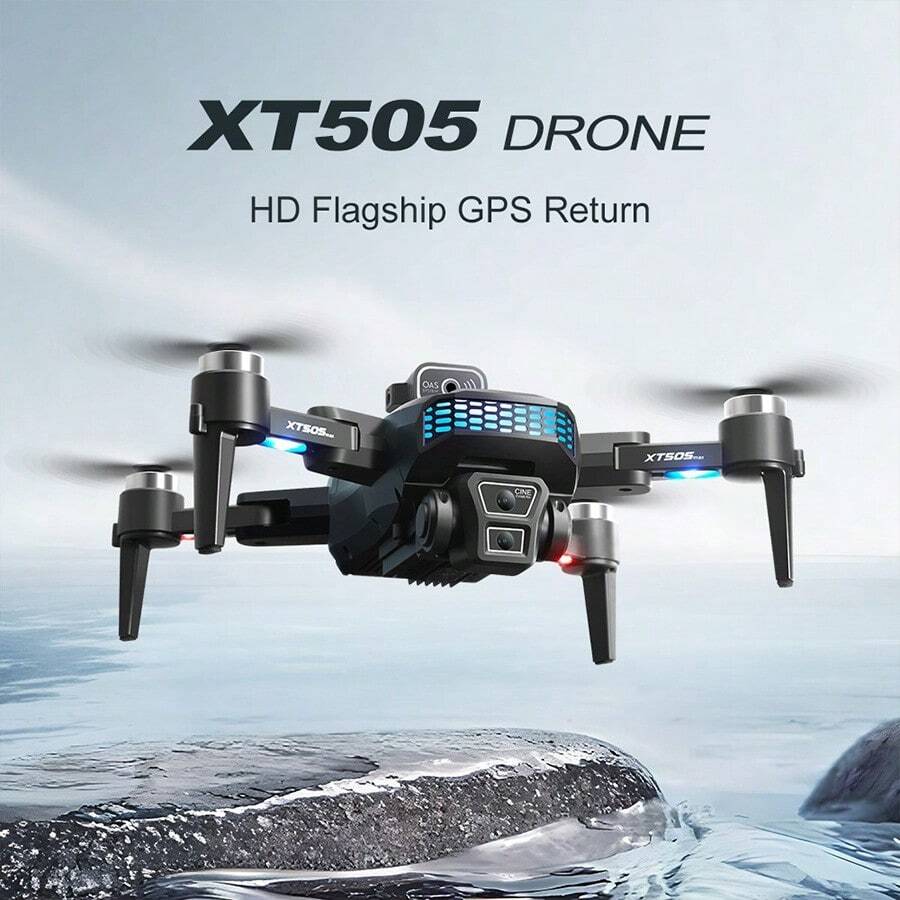 New GPS Drone With 4K Camera For Adult Beginners, 3 Large Batteries, Brushless Motor, Smart Obstacle Avoidance, GPS Return, Can Be Given As A Good Gift To Friends