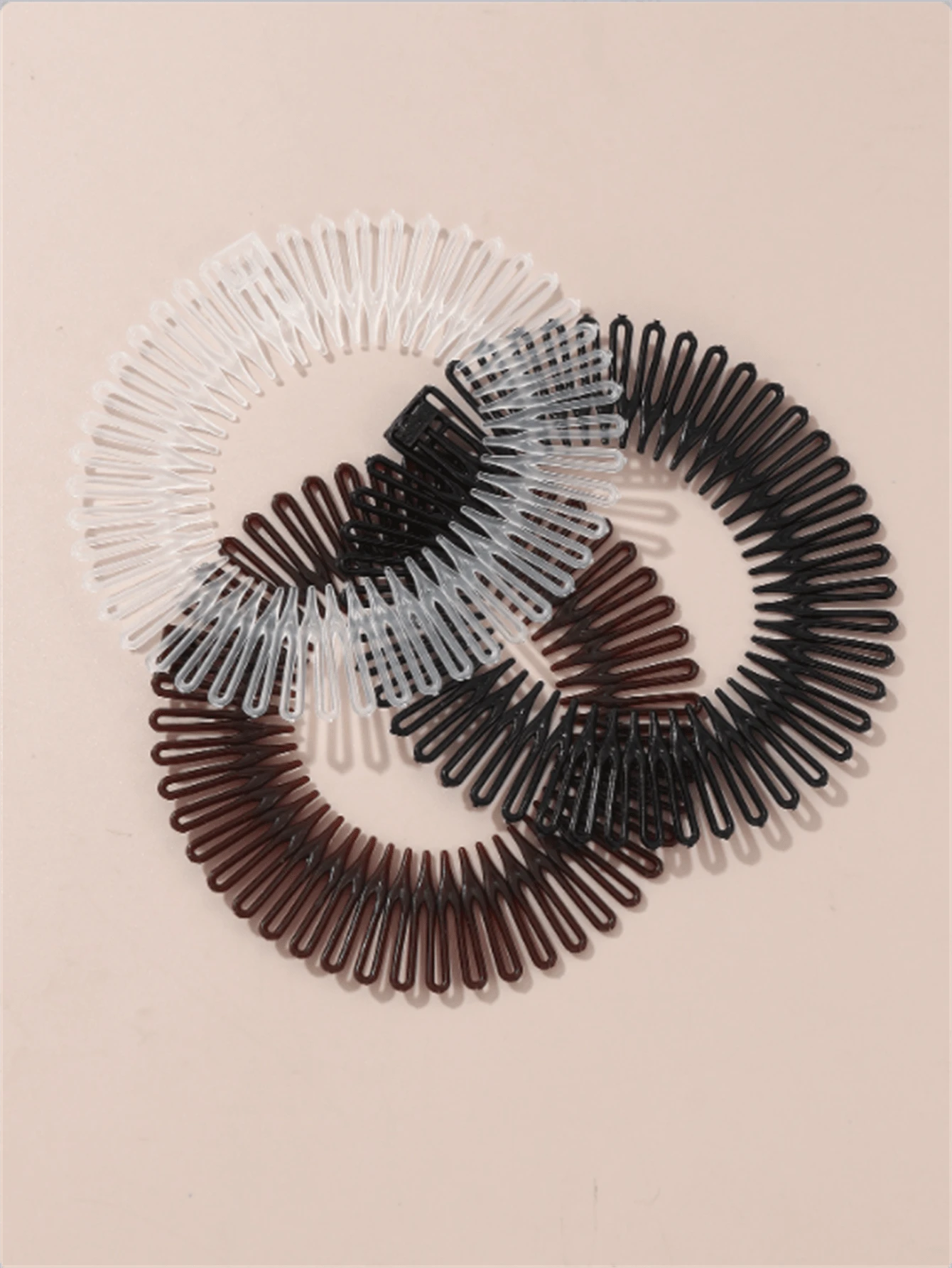 3pcs Women's Invisible Hair Fringe Holder (Single, Random Color From Dark/Light Brown)