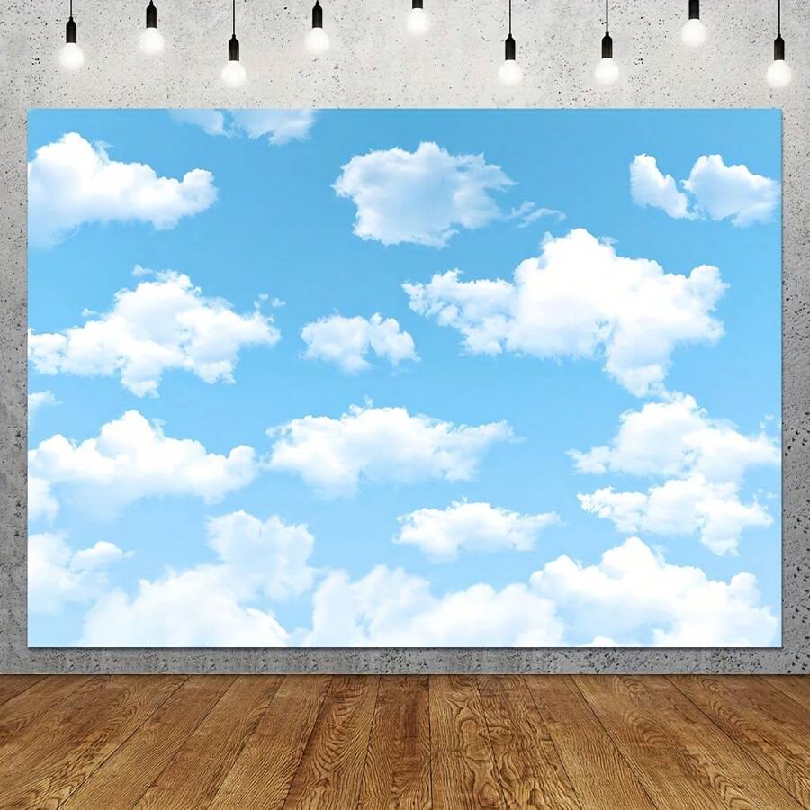 1 pièce, arrière-plan polyvalent du ciel et des nuages pour la photographie, parfait pour les événements, les fêtes et l'utilisation en studio