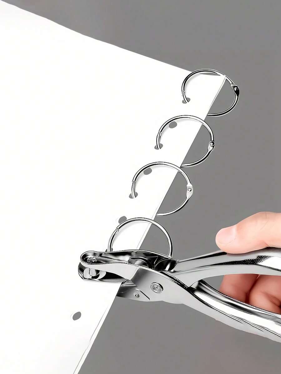 6 Peças Alicate Perfurador Pesado com Furo Único, Diâmetro de 6mm - Perfurador Manual de Papel para 1-8 Páginas, Cabo Ergonômico, Sem Bateria Necessária, Papel para Encadernação Solta Artesanal, Perfurador de Furo Único para Artesanato, Etiquetas, Ingressos, Perfurador de Furo Redondo Único de Metal para Papel e Páginas Soltas, Ferramentas de Papelaria, Escola, Casa e Escritório, Volta às Aulas, Material Escolar