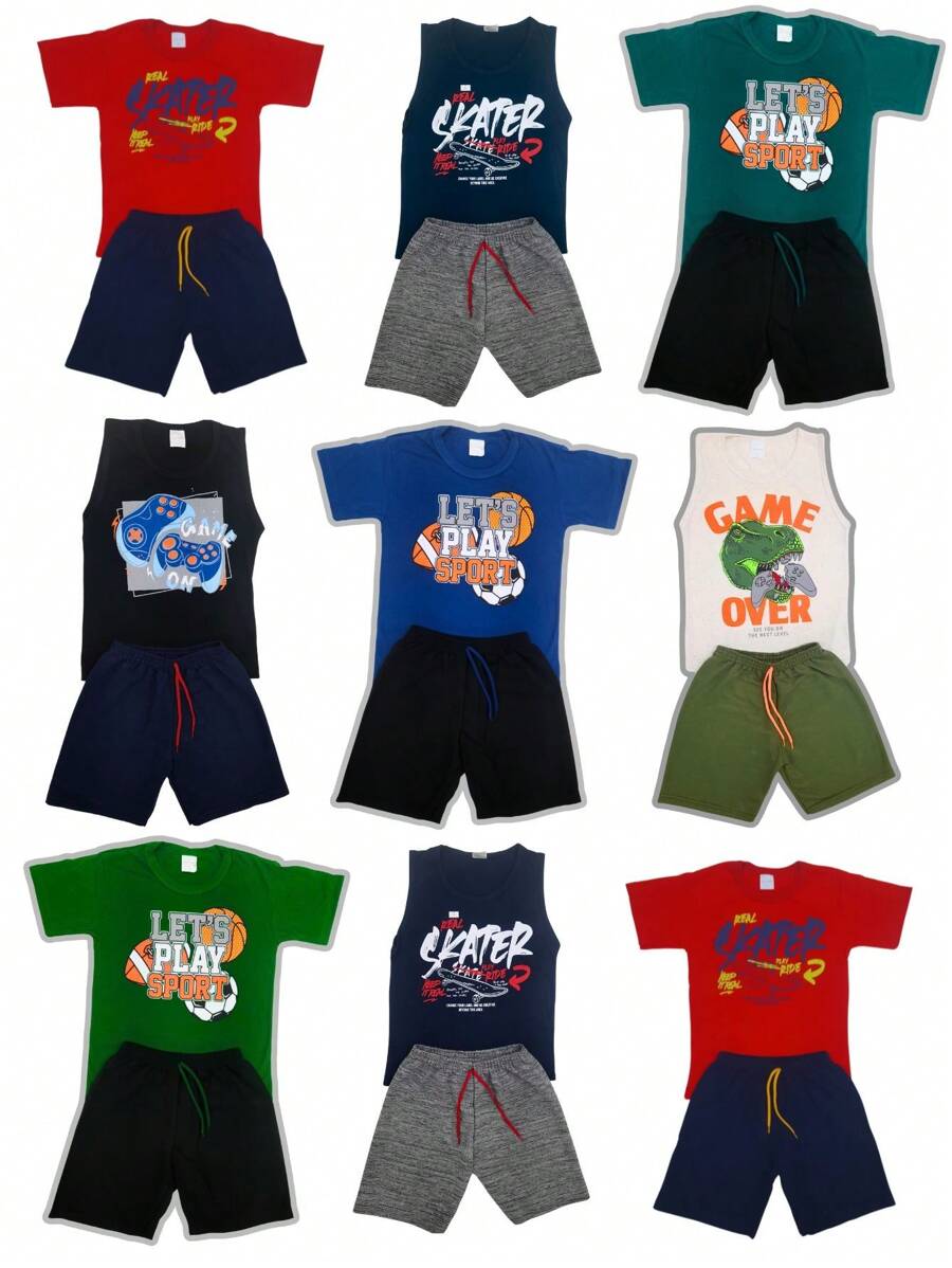 Conjunto de verão para MeninO SORTIDO