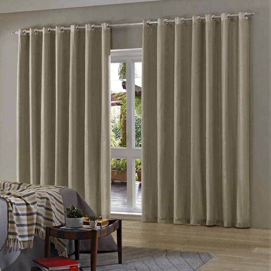 Cortina luxuosa Semi Blackout Suede Sala Quarto 2,60*2,60
