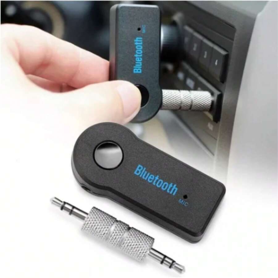 Adaptador 2 En 1 Inalámbrico 5.0 Para Recepción De 3.5mm Jack, Receptor De Manos Libres Para Auriculares Y Música Del Auto, Adaptador De Audio Auxiliar