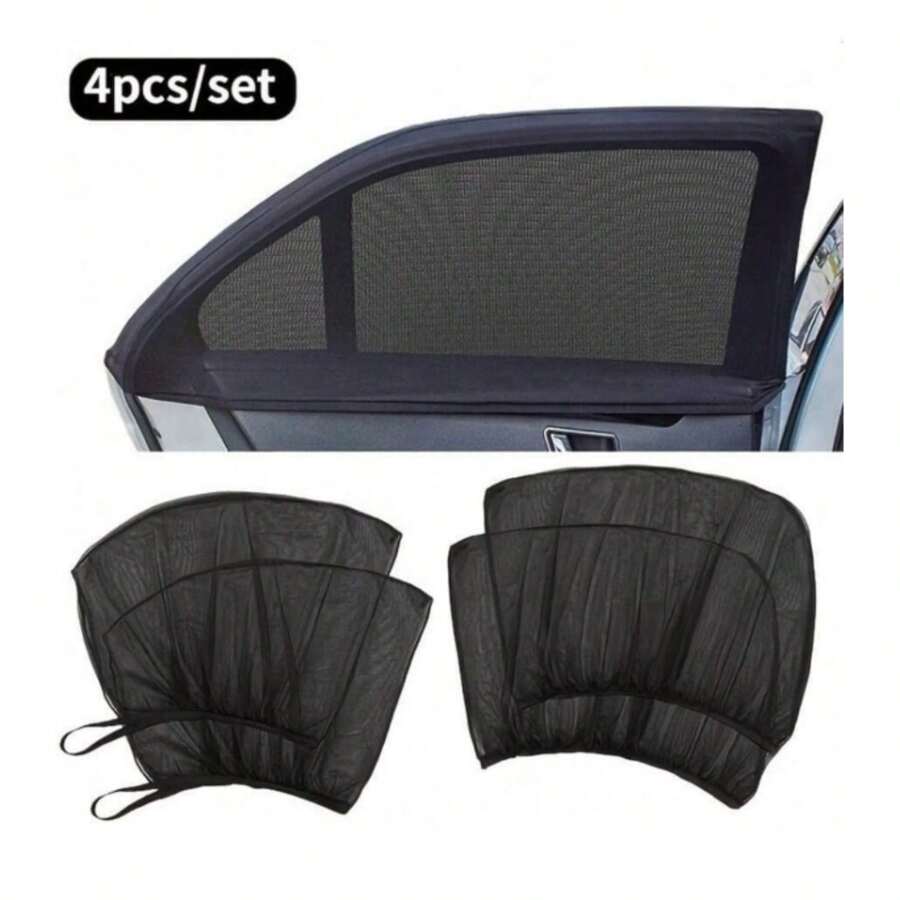 Easypie Selection Umbrelă de soare de înaltă calitate pentru geam de mașină 4 buc - umbrele de soare față și spate pentru protecție solară supremă și camping confortabil