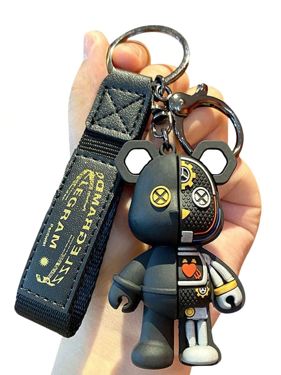 1 buc/2 buc/4 buc breloc mecanic cu ursuleț, Șnur pentru chei, Breloc pentru brățară, Breloc bărbătesc, Accesorii pentru breloc, Breloc cool, Breloc auto, Pentru chei auto, Telefoane mobile, Camere foto, Portofele, Carduri de identitate, Carduri pentru insignă, Brelocuri cu brățară, Pentru ținute casual zilnice, Cadouri de petrecere, Cadouri de ziua de naștere, Cadouri de feedback și Cadouri pentru familie și prieteni sunt toate alegeri foarte bune Accesorii auto Breloc pentru geantă Școală Drăguț Goth Y2K.