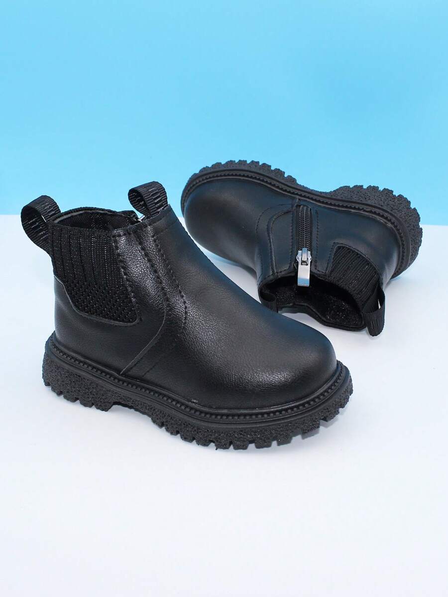 Toddler Boots, Waterproof Soft Sole Anti-Slip Leather Shoes For 1-5 Years Old Children, Spring & Autumn New