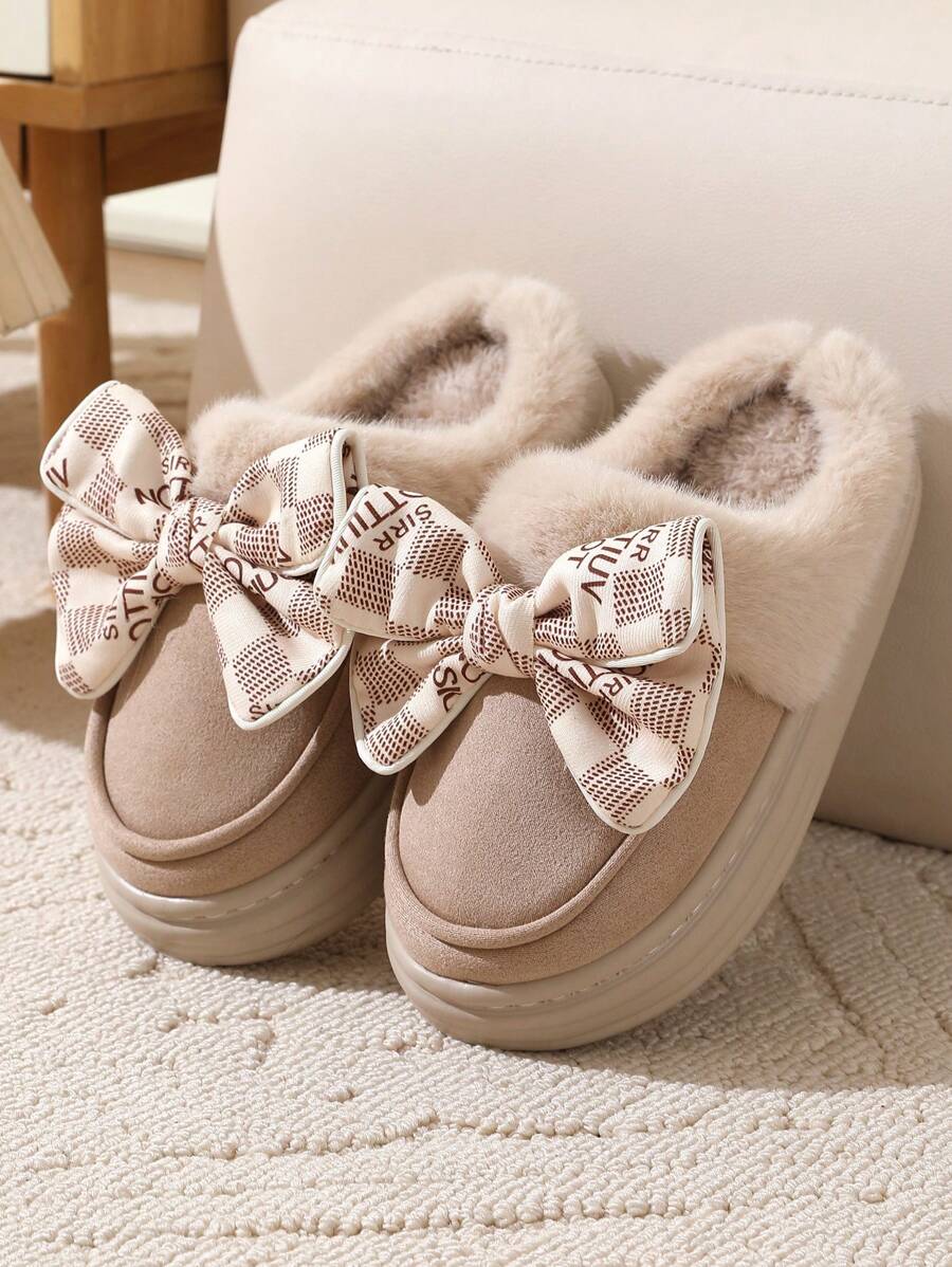 Novas Pantufas Macias e Antiderrapantes de Sola Grossa Forradas com Pelúcia para Uso Interno e Externo, para Inverno