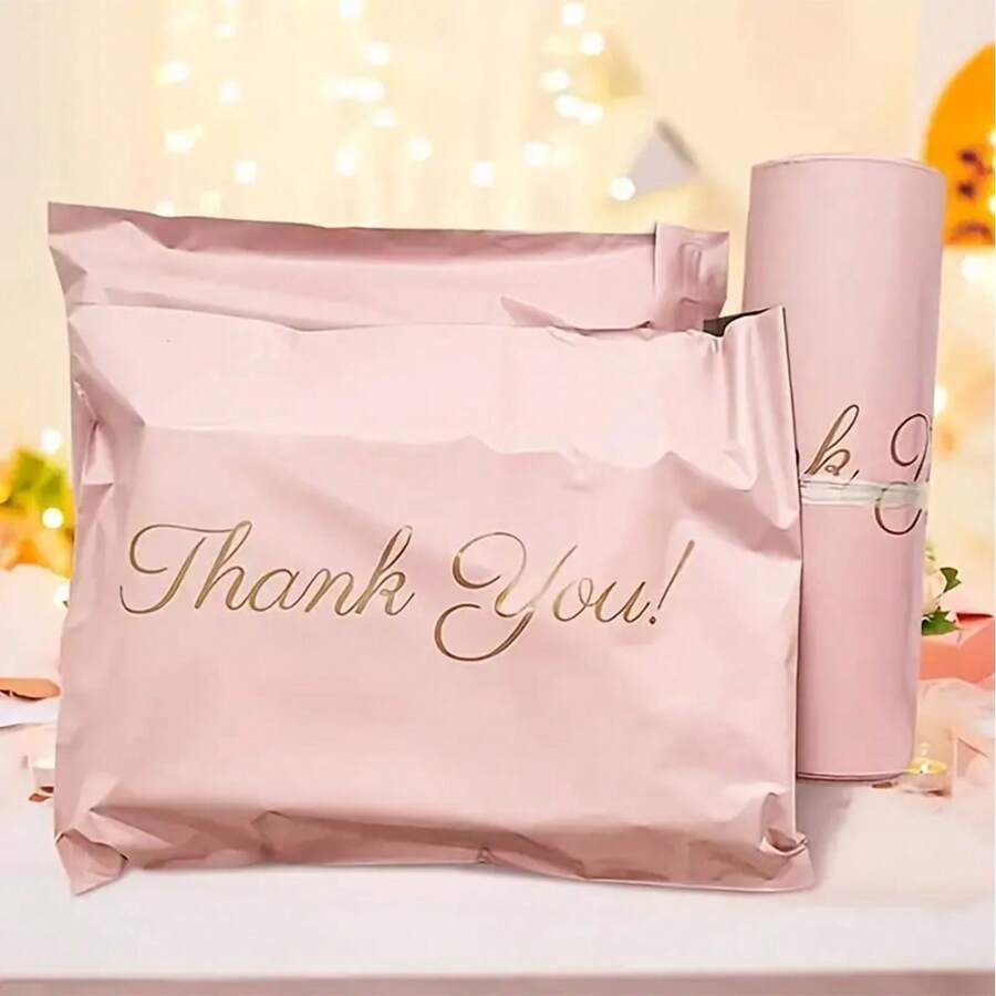 50 Stücke/30 Stücke/20 Stücke/10 Stücke/5 Stücke attraktive rosa Geschenktüten mit Verschluss - Ideale Party-Gastgeschenk Verpackung für Feiern & kleine Unternehmen