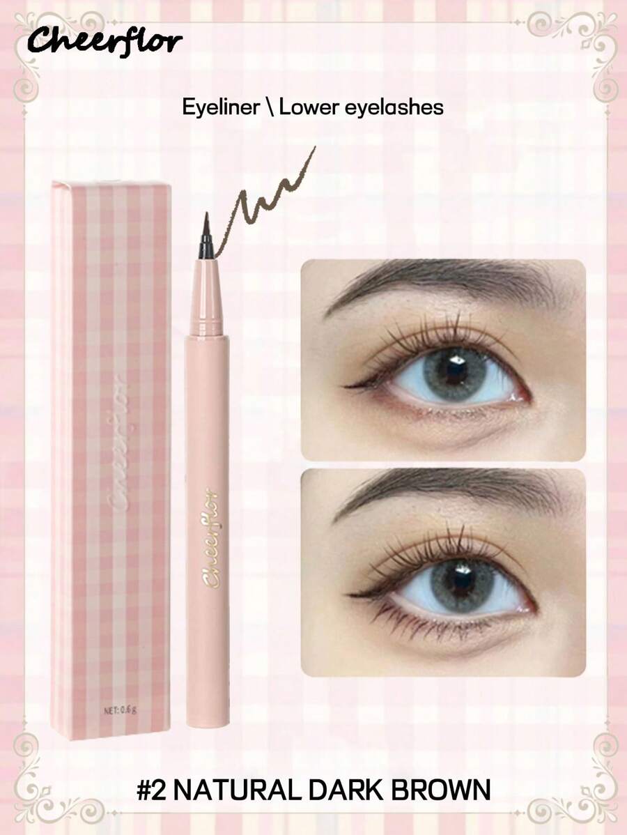 CHEERFLOR Ultra Fine Liquid Liner Pencil, Eyeliner Pencil, Lower Eyelashes Pencil, Lying Silkworm Shadow Pencil, Intense Color, Smooth Ink Flow, Fast Dry, Waterproof And Sweatproof,600mg