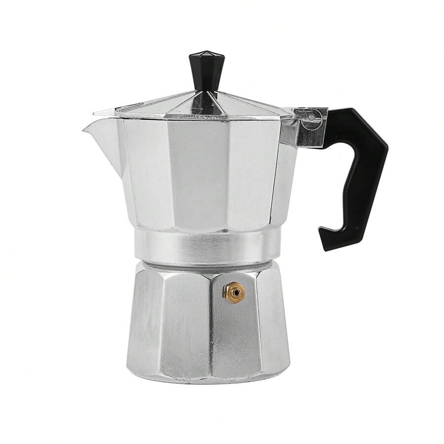 1 Stück Espressokocher für Herd, geeignet für klassischen italienischen und kubanischen Kaffee, passend für 3-6 Tassen, für Café/Restaurant Verwendung, Schulanfang