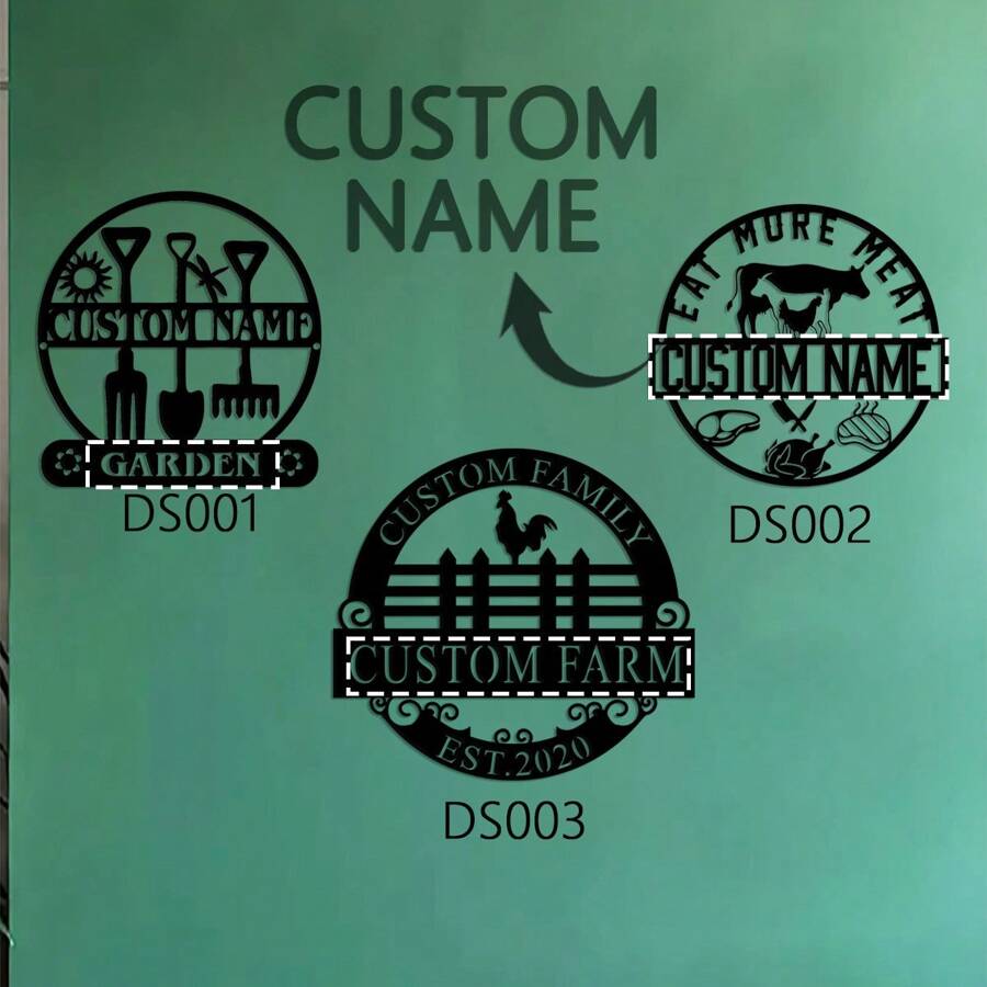 1pc Metal Garden Sign With Stakes, Garden Stake Sign Personalized, Garden Metal Sign, Custom Gardener Decor, Metal Yard Decor, Gardening Gifts Birthday Graduation