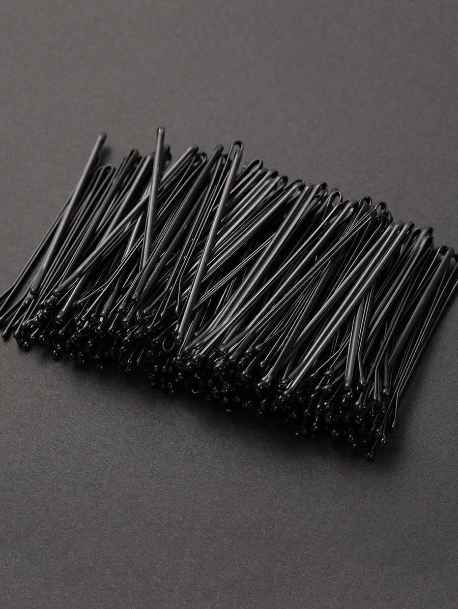 200 piezas/ 100 piezas/ 50 piezas/ 20 piezas. Ganchos para el cabello de color negro sólido simple para niñas y accesorios para el cabello de niños, ganchos para el cabello con letras negras, ganchos para el cabello negro pequeños, grapas rígidas onduladas, grapas fijas para el cabello de dama. Adecuado para maquillaje diario, cabello, cabello roto, regalos de Navidad, regalos de Año Nuevo, grapas fijas para diademas