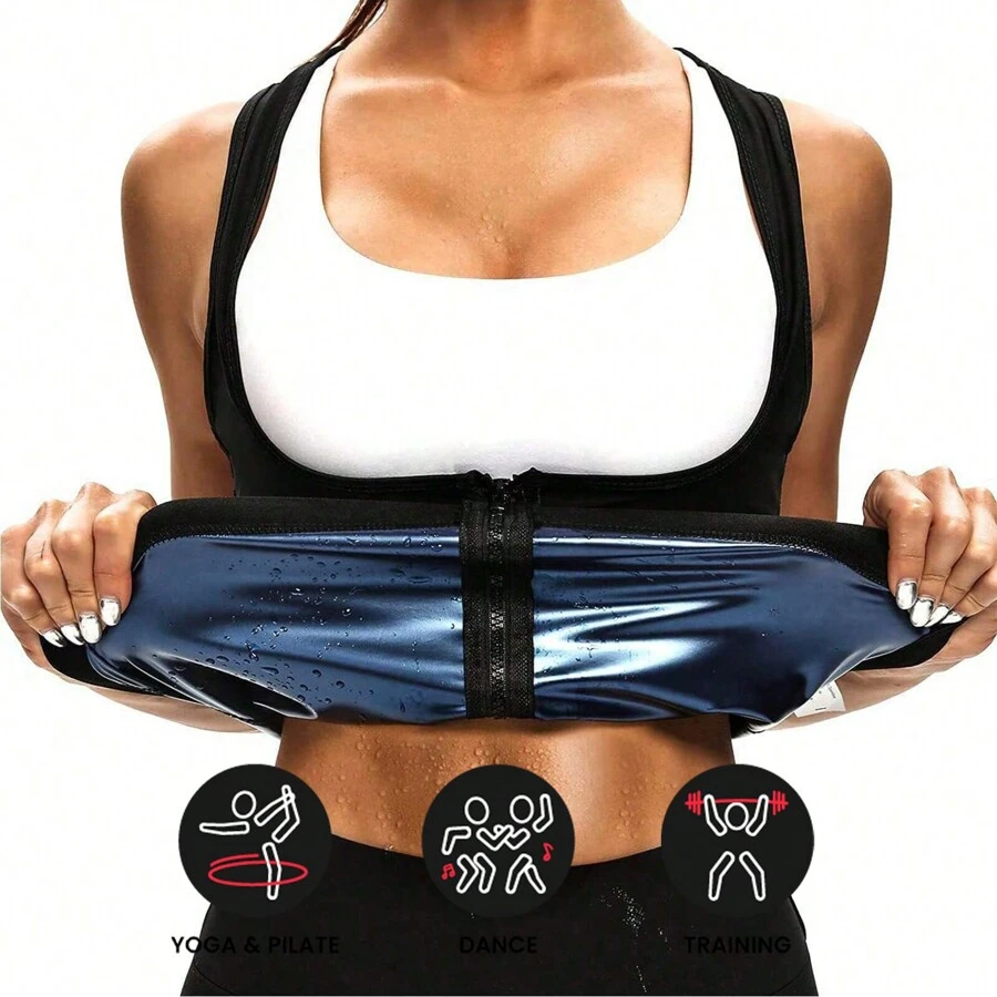 Sports Outdoor 1pc Women Adjustable Slimming Corset Neoprene Sauna Tank Top Zipper Weight Loss Vest Waist Trainer Shapewear Waist Trainer Corset
