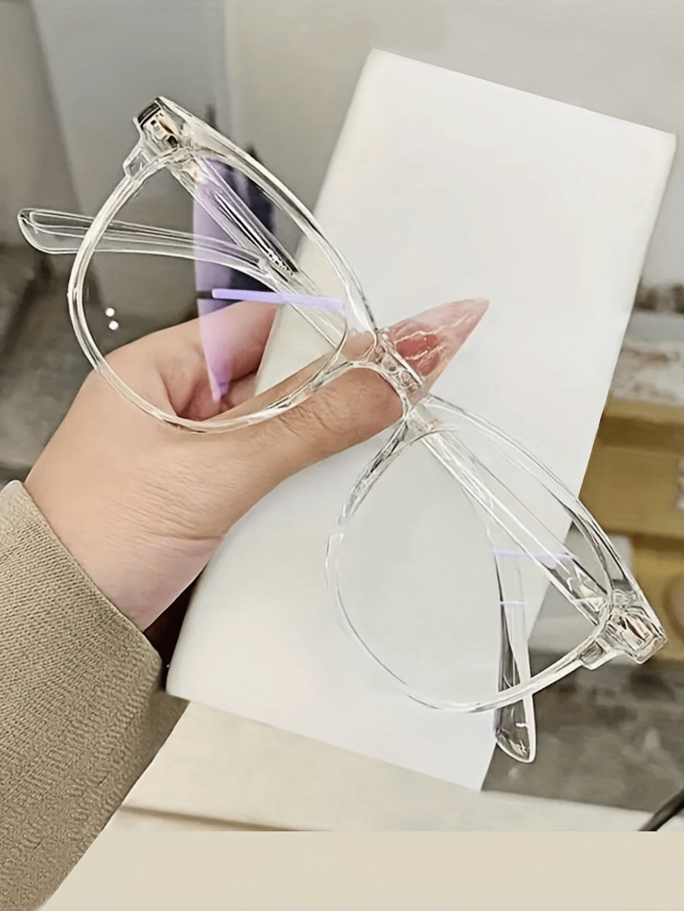 1 Pc ,2pcs.Classic Square Frame Clear Lens Glasses Minimalist Fashion Decorative Glasses Computer Spectacles For Women Men