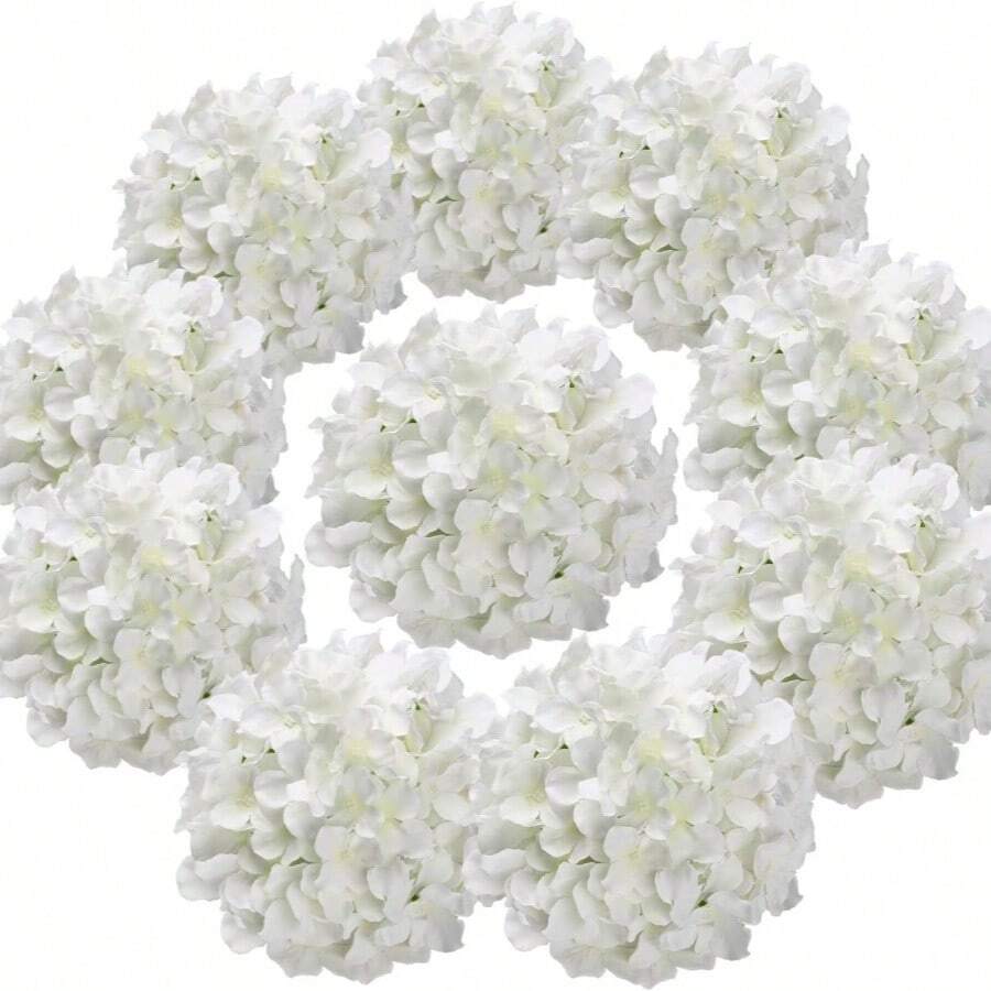 10pcs Silk Embroidered Floral Bouquet Stems, Decorative Artificial Flowers For Home, Wedding Gifts Birthday Graduation