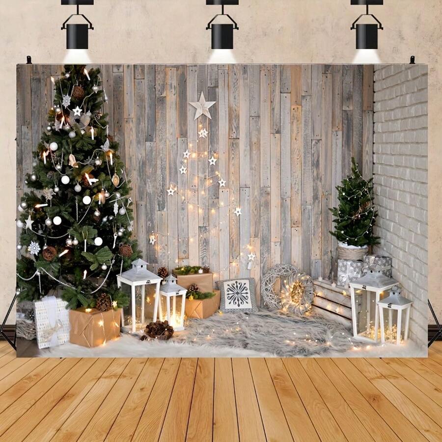 1 pièce Toile de fond pour photographie de fête de Noël - , parfaite pour les célébrations des fêtes et anniversaires, Halloween, décoration d'Halloween